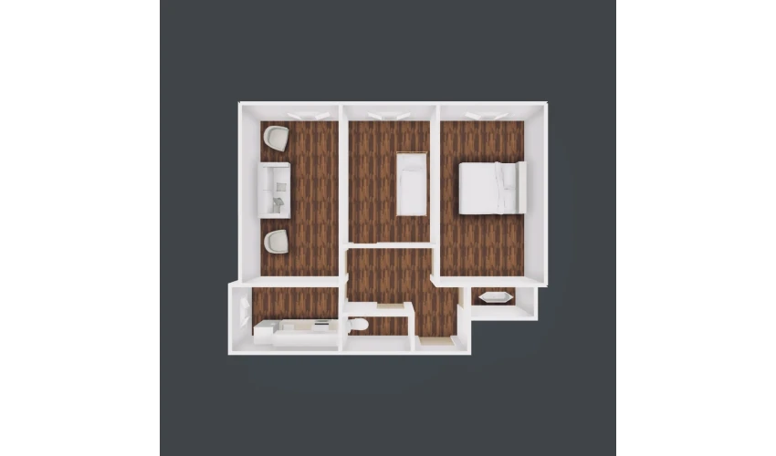 3-комнатная квартира 68.17 м²  4/6 этаж | Жилой комплекс Taqachi
