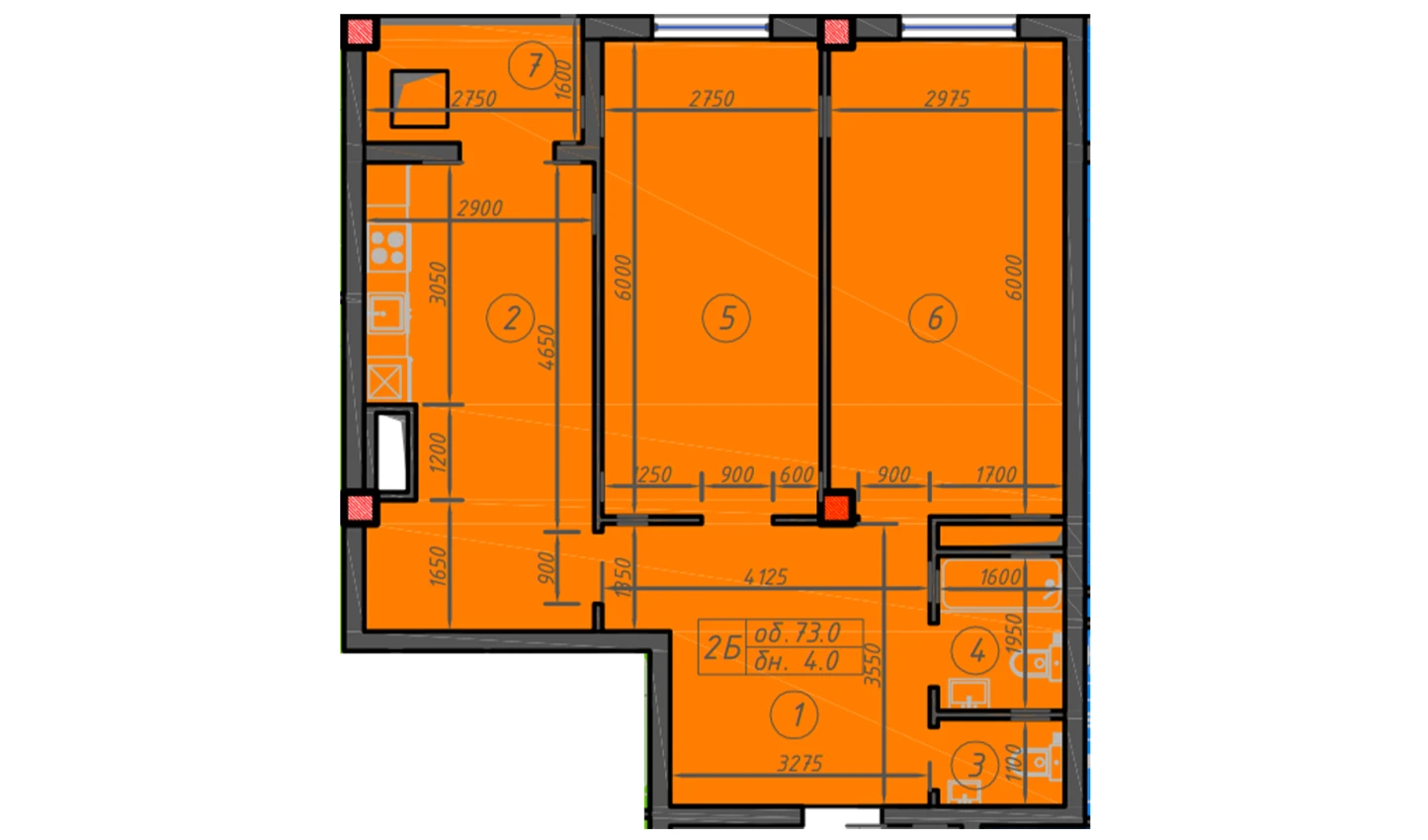 1-xonali xonadon 73 m² 11/12 qavat | Sokin hayot Turar-joy majmuasi 1-xonali xonadon 73 m² 11/12 qavat | Sokin hayot Turar-joy majmuasi