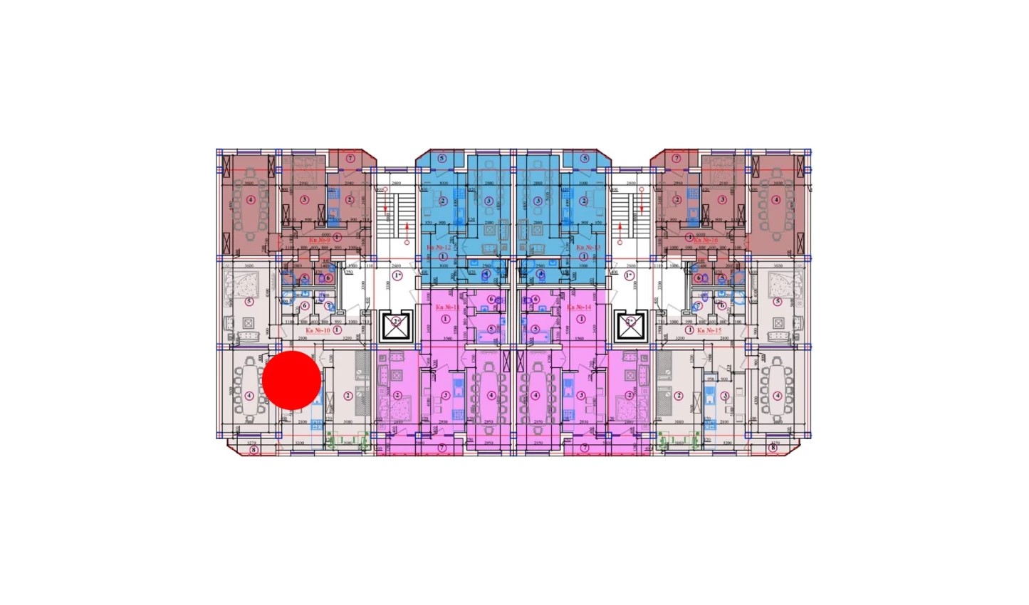 2-комн. квартира 97.15 м²  4/10 этаж | Жилой комплекс AZAMATOV GROUP