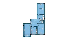 3-комн. квартира 79.3 м²  1/9 этаж | Жилой комплекс NUR BARAKA