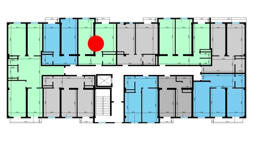 1-комн. квартира 46.9 м²  6/10 этаж | Жилой комплекс Ko'kcha-Oqtepa