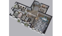 3-комн. квартира 126.5 м²  8/9 этаж | Жилой комплекс BAHOR