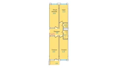 3-комн. квартира 83.79 м²  2/9 этаж | Жилой комплекс PROVANS