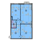 2-xonali xonadon 68.8 m²  4/9 qavat | Uchtepa Avenue Turar-joy majmuasi