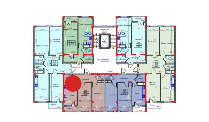 2-xonali xonadon 62.5 m²  6/9 qavat | Hakimi Towers Turar-joy majmuasi