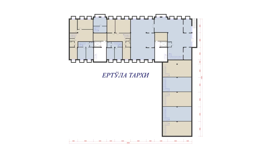 1-комн. квартира 43.31 м²  0/10 этаж | Жилой комплекс Ko'kcha-Oqtepa