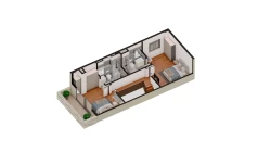 4-xonali xonadon 121.9 m²  3/4 qavat | TUSHLAR VODIYSI Turar-joy majmuasi