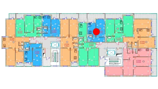 1-комнатная квартира 42.72 м²  2/9 этаж | Жилой комплекс XUMO
