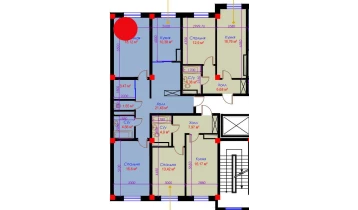 2-комн. квартира 76.6 м²  10/10 этаж | Жилой комплекс Ko'kcha-Oqtepa