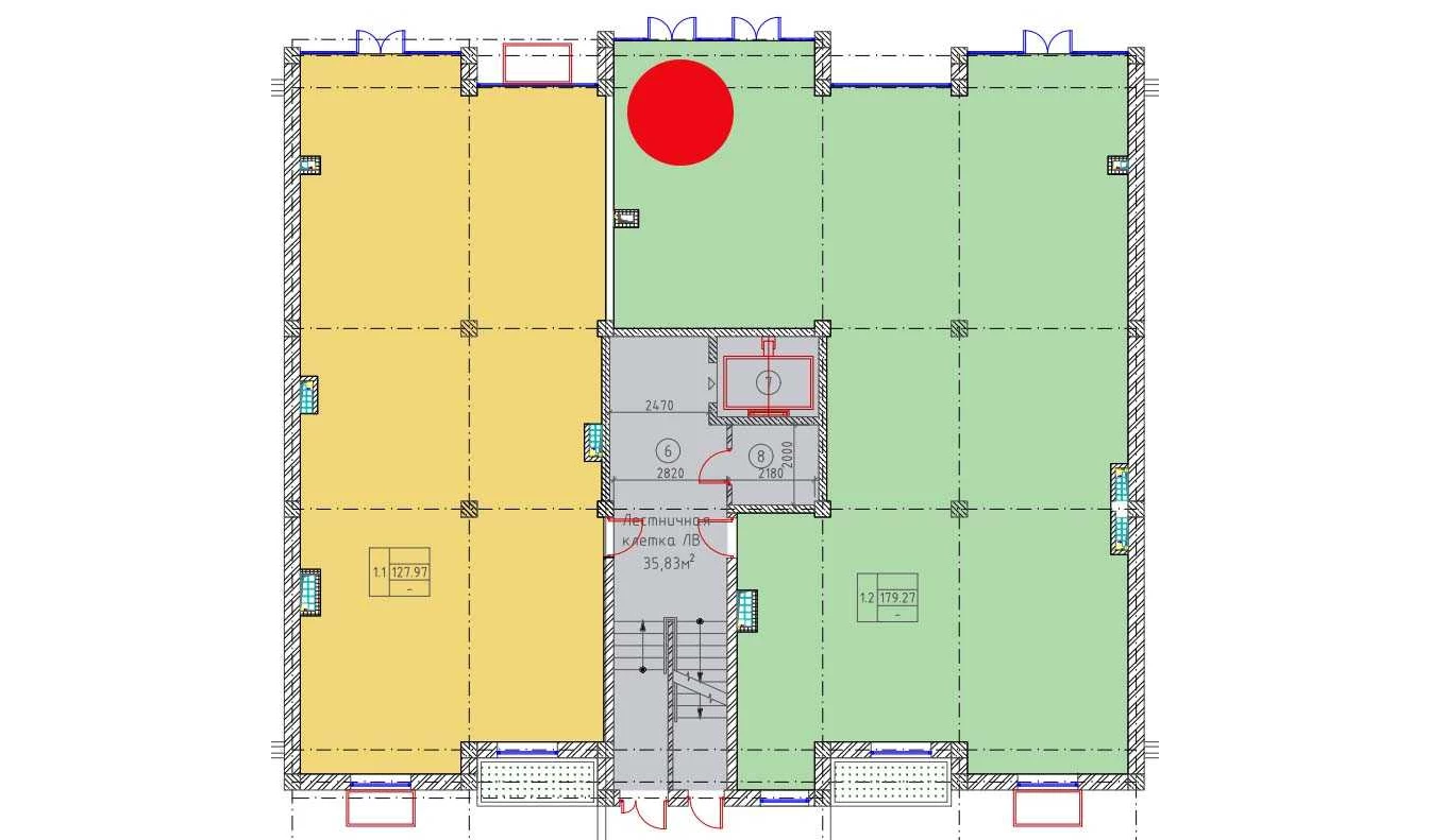 1-xonali xonadon 179.27 m²  1/9 qavat | MINGCHINOR Turar-joy majmuasi