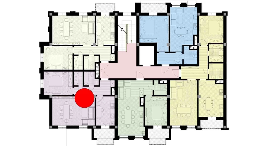 2-комн. квартира 60.98 м²  5/9 этаж | Жилой комплекс SHARQ