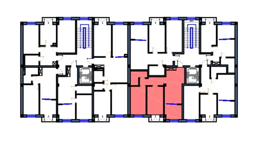 2-xonali xonadon 67.5 m²  3/9 qavat | FLORYA RESIDENCE Turar-joy majmuasi