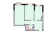 2-xonali xonadon 65 m²  4/9 qavat | Uchtepa Avenue Turar-joy majmuasi