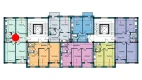 3-xonali xonadon 77.8 m²  3/9 qavat | NUR BARAKA Turar-joy majmuasi