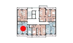 2-комн. квартира 55.75 м²  16/16 этаж | Жилой комплекс SOKIN DIYOR