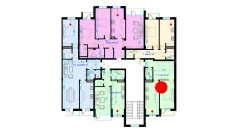 2-комн. квартира 57 м²  1/9 этаж | Жилой комплекс Rohat