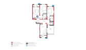 3-комн. квартира 102.29 м²  9/9 этаж | Жилой комплекс BI Sad'O