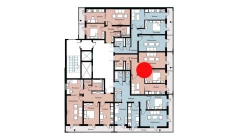 2-комн. квартира 58.74 м²  16/16 этаж | Жилой комплекс SOKIN DIYOR