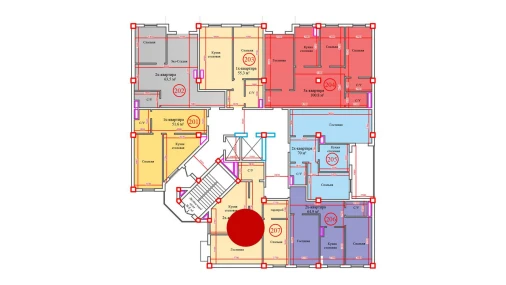 2-комнатная квартира 73.3 м²  2/14 этаж | Жилой комплекс Al-Barakat