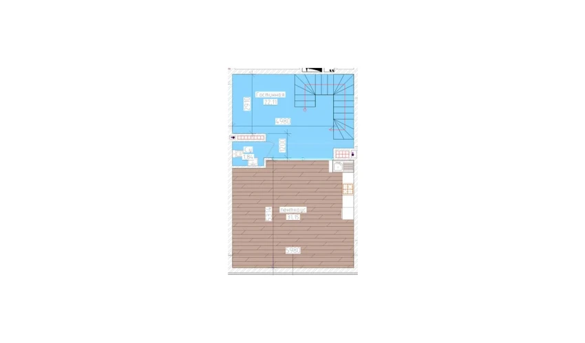 2-комнатная квартира 53.28 м²  9/9 этаж | Жилой комплекс Aero Town