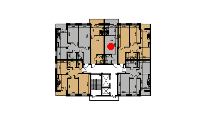 1-комн. квартира 29.24 м²  7/10 этаж | Жилой комплекс YANGIOBOD RESIDENCE