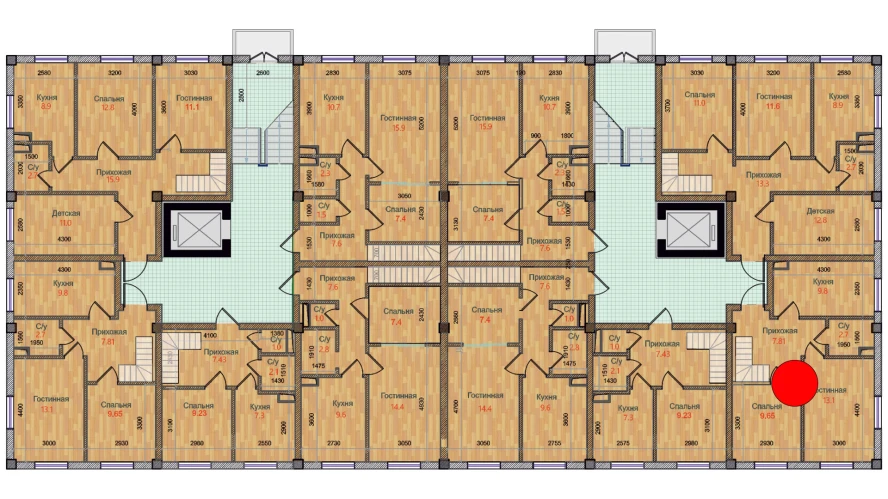 2-комн. квартира 86 м²  1/6 этаж | Жилой комплекс MBG