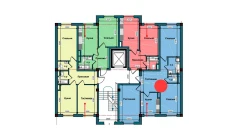 3-комн. квартира 79.3 м²  1/9 этаж | Жилой комплекс NUR BARAKA