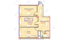2-xonali xonadon 64.7 m² 2/9 qavat | QASHQADARYO Turar-joy majmuasi 2-xonali xonadon 64.7 m² 2/9 qavat | QASHQADARYO Turar-joy majmuasi