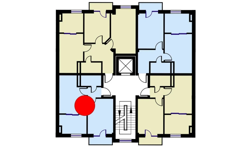 2-комнатная квартира 50.8 м²  5/6 этаж | Жилой комплекс CHOSHTEPA GARDEN