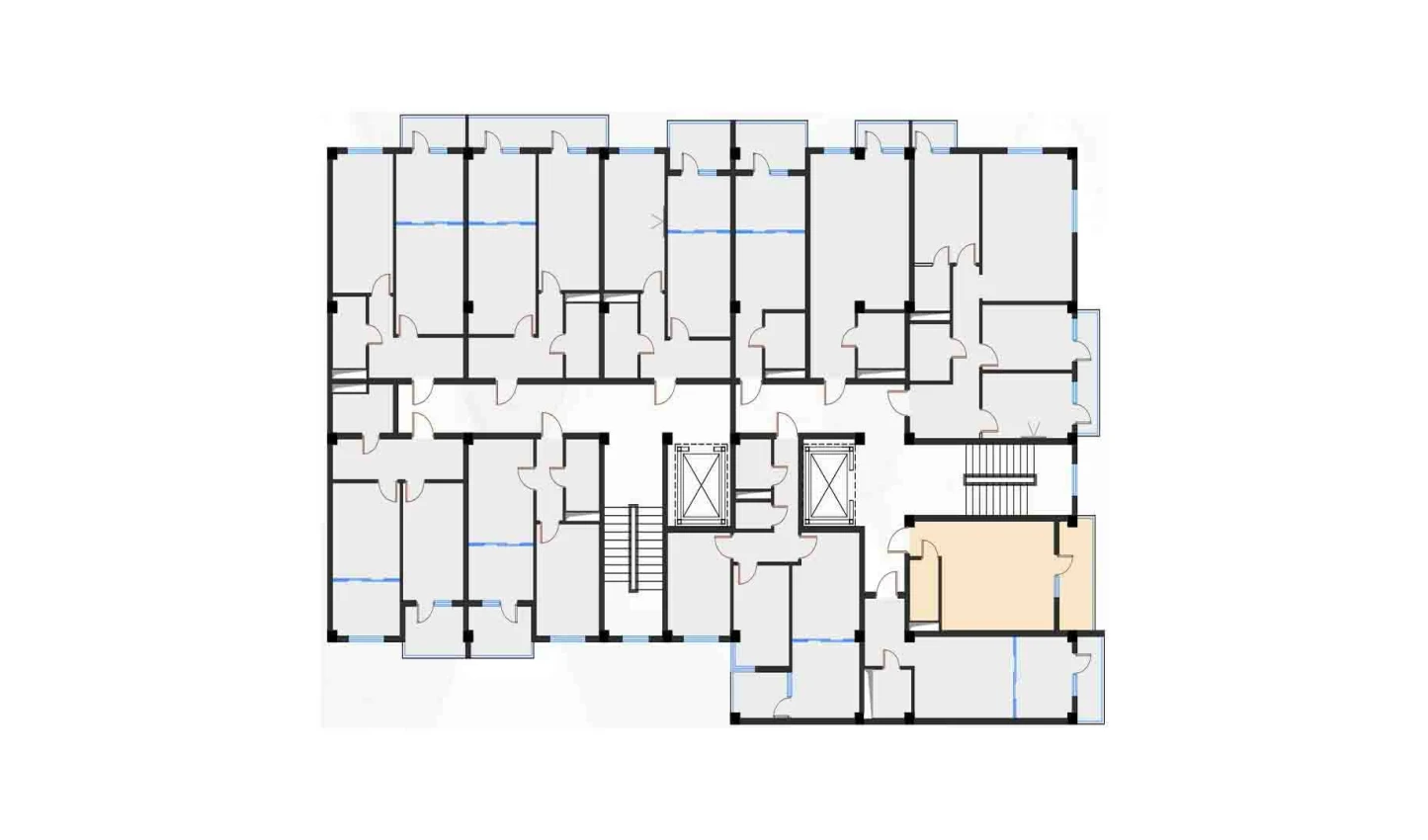 1-комн. квартира 31.24 м²  6/7 этаж | Жилой комплекс Bochka Resort
