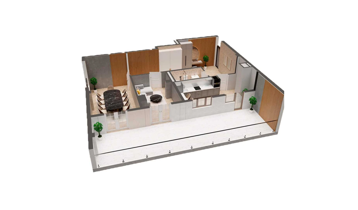 2-комн. квартира 86.92 м² 8/8 этаж | Жилой комплекс YASHIL VODIY RESIDENCE 2-комн. квартира 86.92 м² 8/8 этаж | Жилой комплекс YASHIL VODIY RESIDENCE
