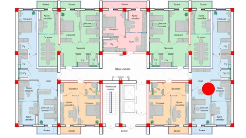 3-xonali xonadon 76.7 m²  4/12 qavat | SERGELI CITY Turar-joy majmuasi