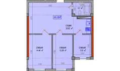 3-комн. квартира 68.08 м² 4/9 этаж | Жилой комплекс Yuksalish Nurafshon 3-комн. квартира 68.08 м² 4/9 этаж | Жилой комплекс Yuksalish Nurafshon