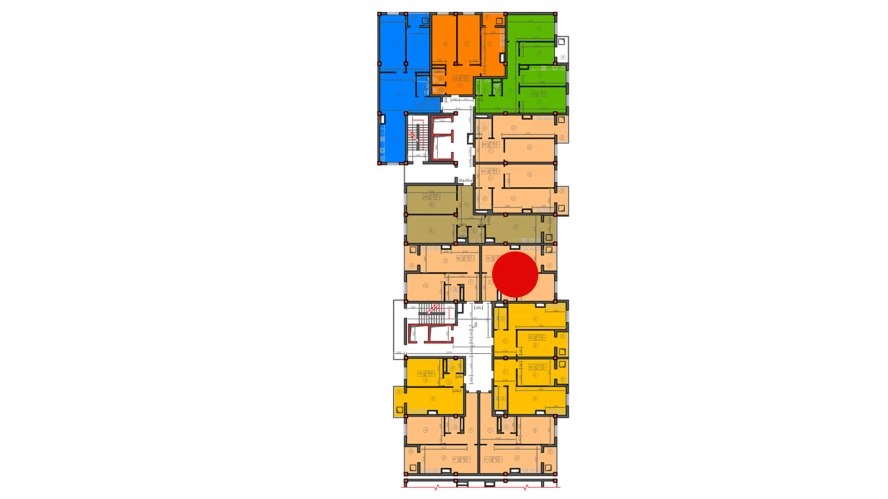 1-комн. квартира 56 м²  3/12 этаж | Жилой комплекс Sokin hayot