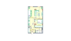 1-комн. квартира 56.51 м²  8/9 этаж | Жилой комплекс SHAYX-UL OLAM