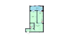 2-комн. квартира 59.74 м²  6/14 этаж | Жилой комплекс Avia Palace