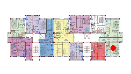 2-xonali xonadon 54.6 m²  1/9 qavat | ZAR ZAMONAVIY UYLAR Turar-joy majmuasi