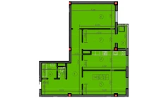 3-комн. квартира 92 м²  11/12 этаж | Жилой комплекс Sokin hayot