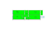 3-xonali xonadon 83.55 m²  4/9 qavat | PROVANS Turar-joy majmuasi