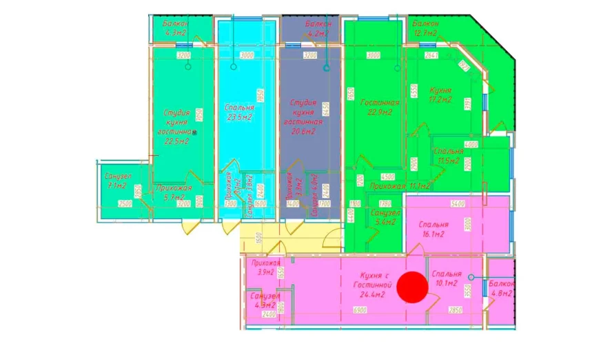 2-комн. квартира 63.6 м² 15/16 этаж | Жилой комплекс DO'MBIROBOD RESIDENCE 2-комн. квартира 63.6 м² 15/16 этаж | Жилой комплекс DO'MBIROBOD RESIDENCE