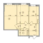 2-xonali xonadon 67.1 m²  4/9 qavat | Uchtepa Avenue Turar-joy majmuasi