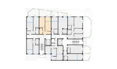 2-xonali xonadon 44.25 m²  1/7 qavat | Bochka Resort Turar-joy majmuasi