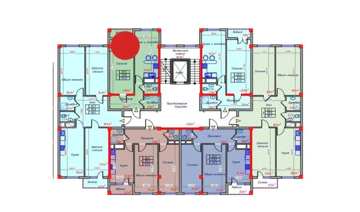 2-xonali xonadon 54.6 m²  4/9 qavat | Hakimi Towers Turar-joy majmuasi