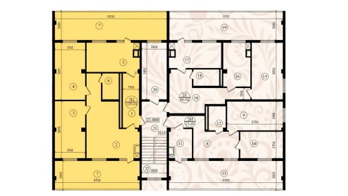 2-комнатная квартира 109.24 м²  8/8 этаж | Жилой комплекс YASHIL VODIY RESIDENCE