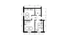 2-комн. квартира 56.6 м²  2/9 этаж | Жилой комплекс FIDOKOR