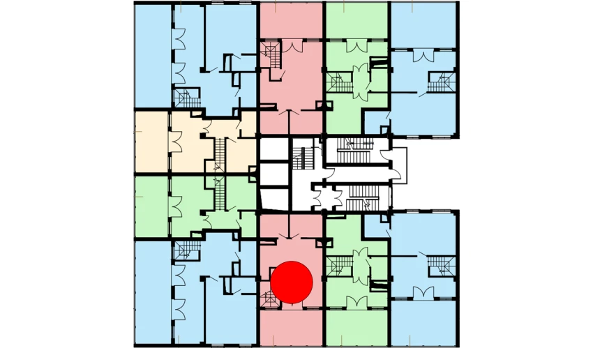2-xonali xonadon 129 m²  16/16 qavat | Musaffo Turar-joy majmuasi