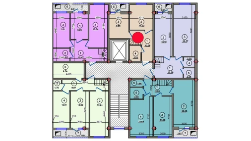 2-комнатная квартира 38.92 м²  9/10 этаж | Жилой комплекс Qibray City