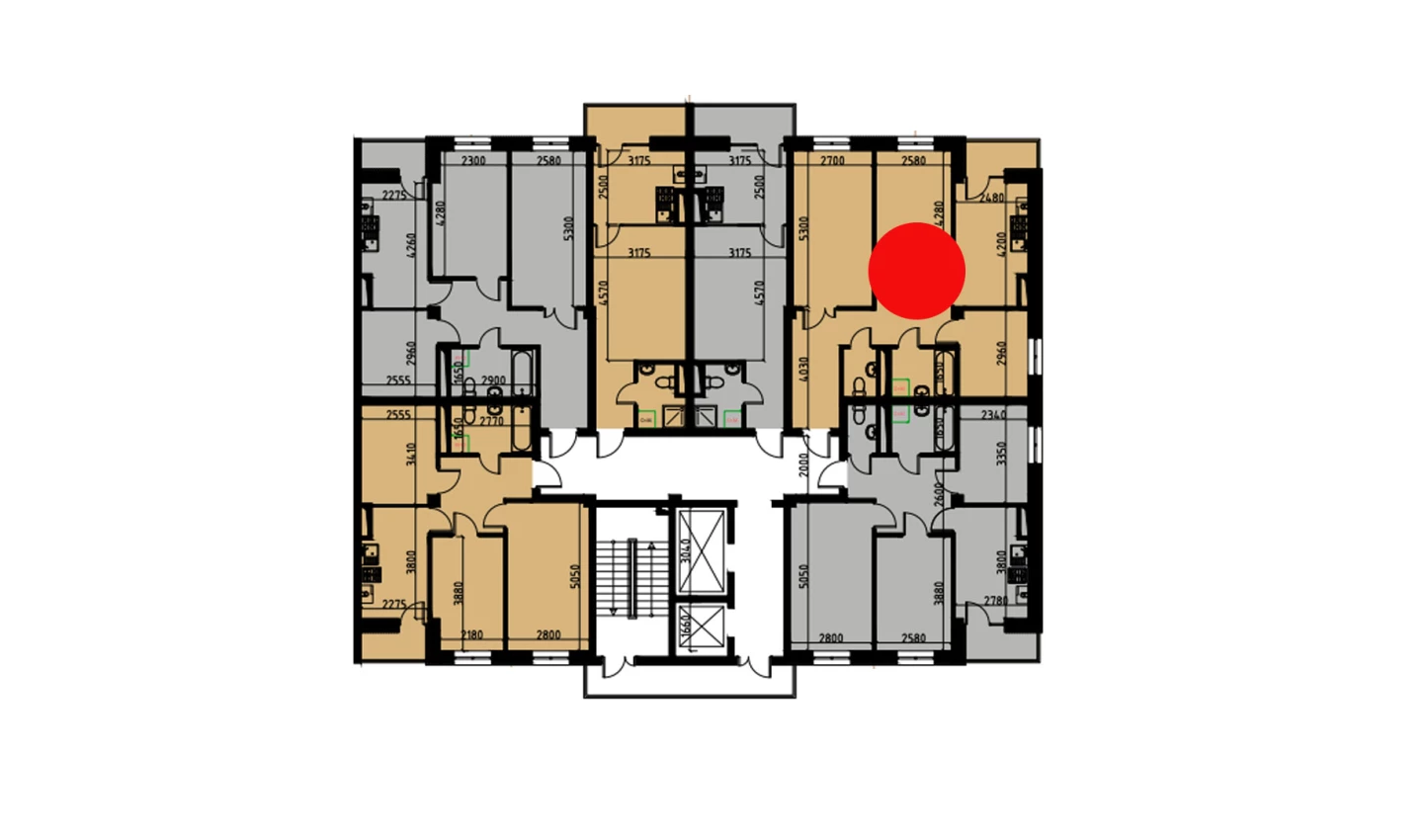 3-комн. квартира 62.02 м²  7/10 этаж | Жилой комплекс YANGIOBOD RESIDENCE