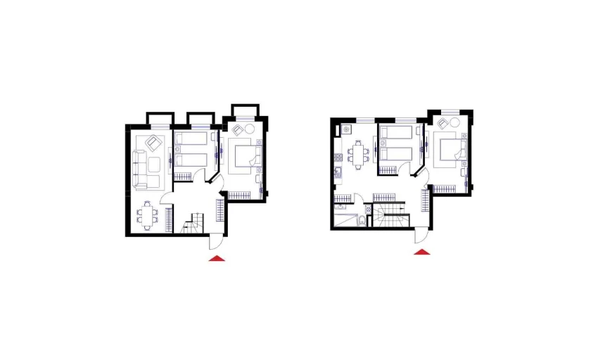 3-xonali xonadon 140.2 m²  1/6 qavat | CHOSHTEPA GARDEN Turar-joy majmuasi