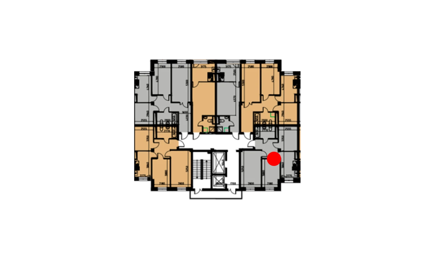 3-комн. квартира 54.48 м²  2/10 этаж | Жилой комплекс YANGIOBOD RESIDENCE